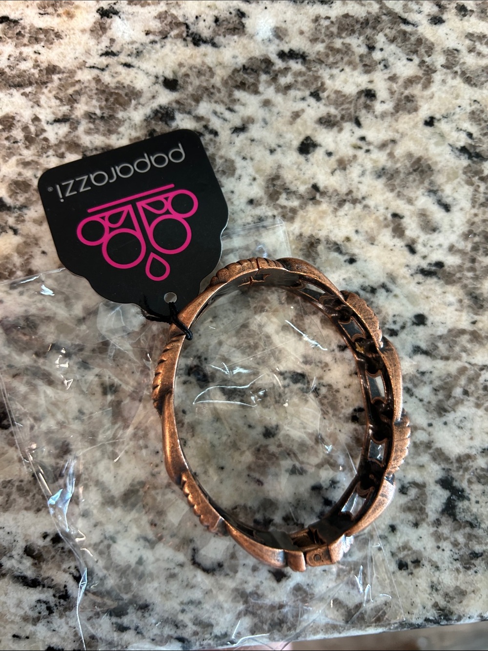 paparazzi Copper Leaf Stack Bracelet